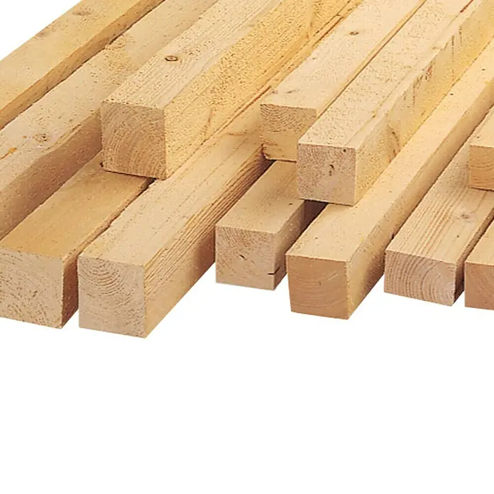 Rahmenholz - 300 x 7,8 x 5,8 cm, Fichte/Tanne, Sägerau - Linke Seitenansicht