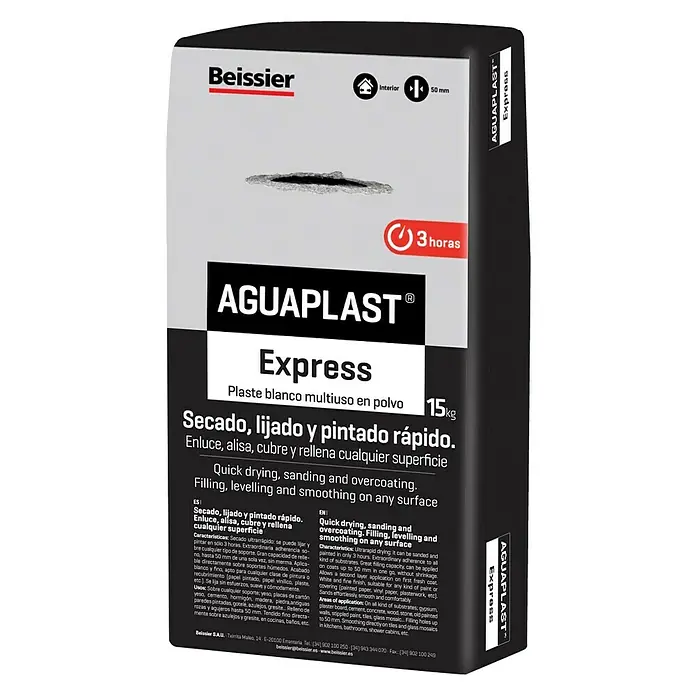 Beissier Aguaplast Plaste Express - Blanco, 15 kg