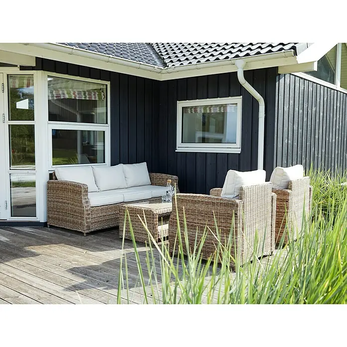 Mesa auxiliar de jardín Gotland - L x An x Al: 111 x 56 x 41 cm, Arena