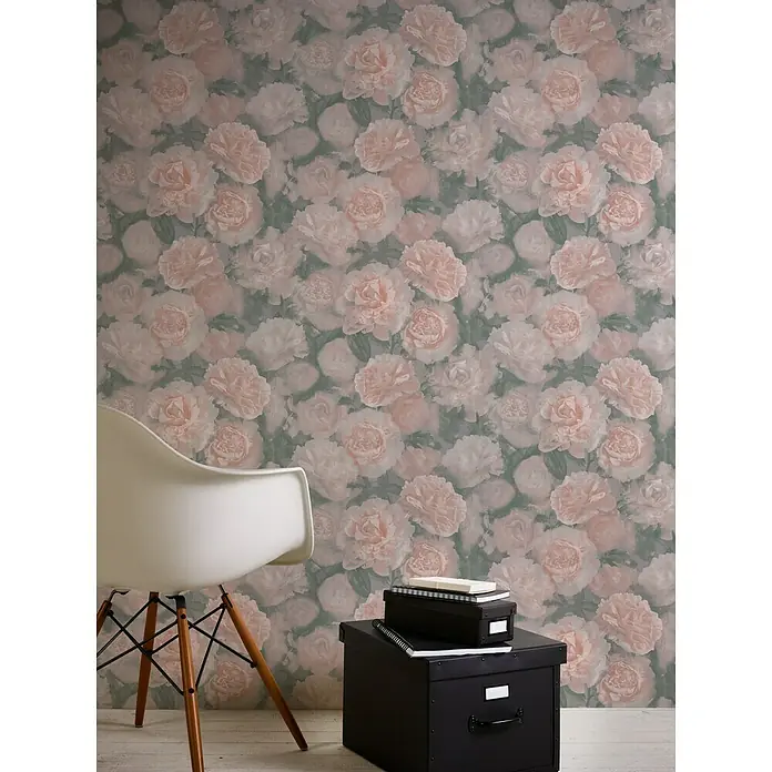 AS Creation Neue Bude 2.0 ED II Vliestapete Barockrose - Rosa, Floral, 10,05 x 0,53 m - Stimmungsaufnahme