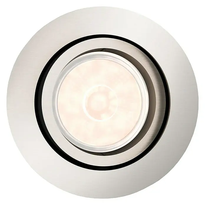 Philips Foco empotrable Donegal - 5,5 W, Ø x Al: 9 x 7 cm, Níquel