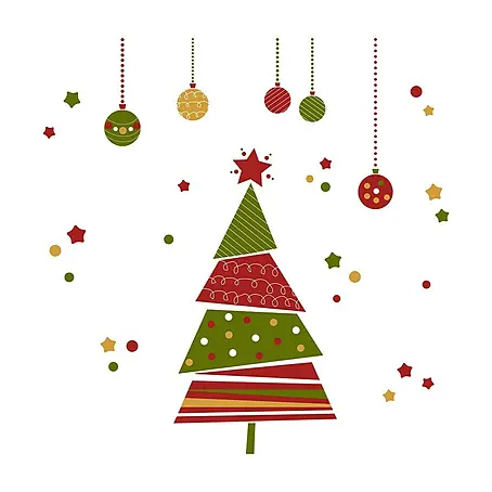 Vinilos para ventanas Árbol de navidad