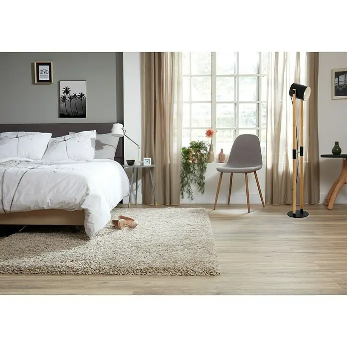 Hoogpolig vloerkleed comfort Carice - Taupe, 230 x 160 cm