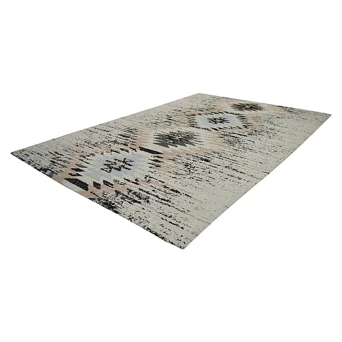 Kayoom Flachgewebeteppich Solitaire 210 - Multi, 150 x 80 cm, 100 % Baumwolle - Linke Seitenansicht