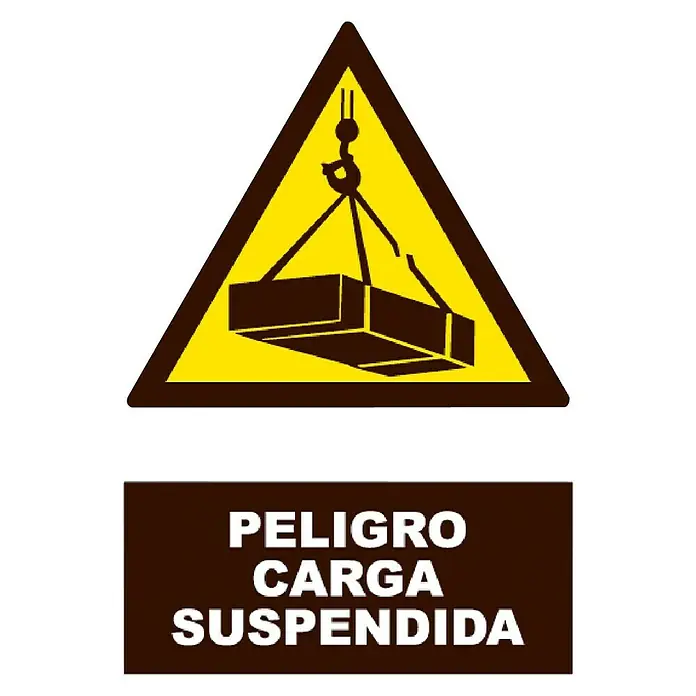 Cartel - Amarillo/Negro, Carga suspendida