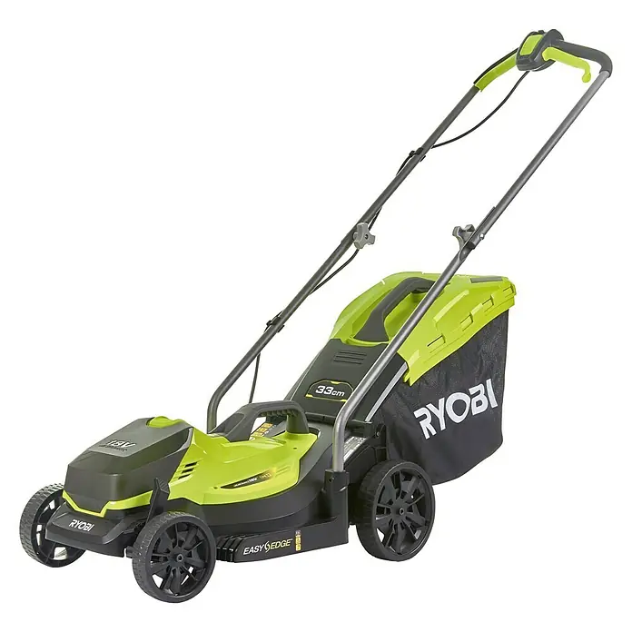 Ryobi ONE+ Cortacésped de batería RLM18X33B40 - 18 V, 1 batería, 4 Ah, Ancho de corte: 33 mm