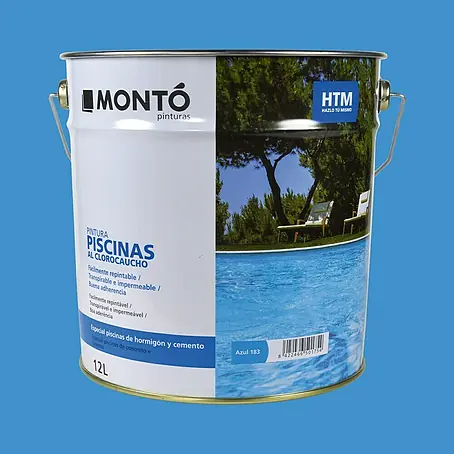 Montó  Pintura para piscinas al clorocaucho HTM