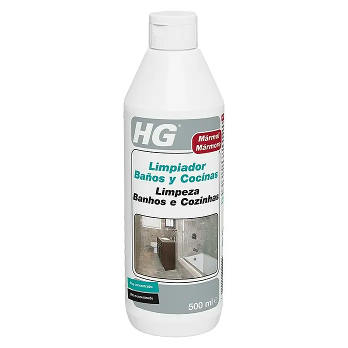 HG Limpiador para baños y cocinas - 500 ml, Botella