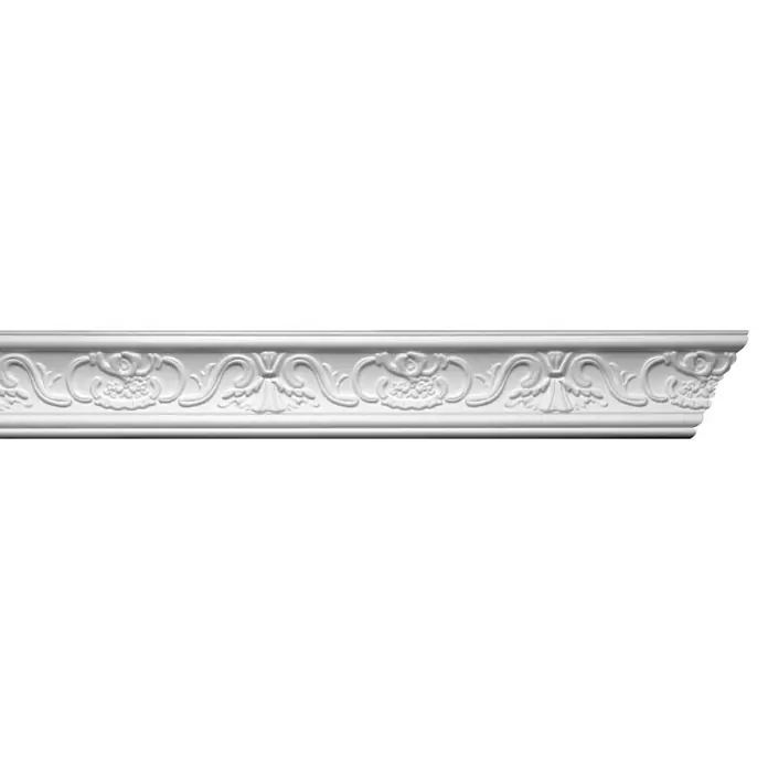 Zierprofil Prestige Tanja-F - 200 cm x 40 mm x 7 cm, Expandiertes Polystyrol (EPS) - Vorderansicht