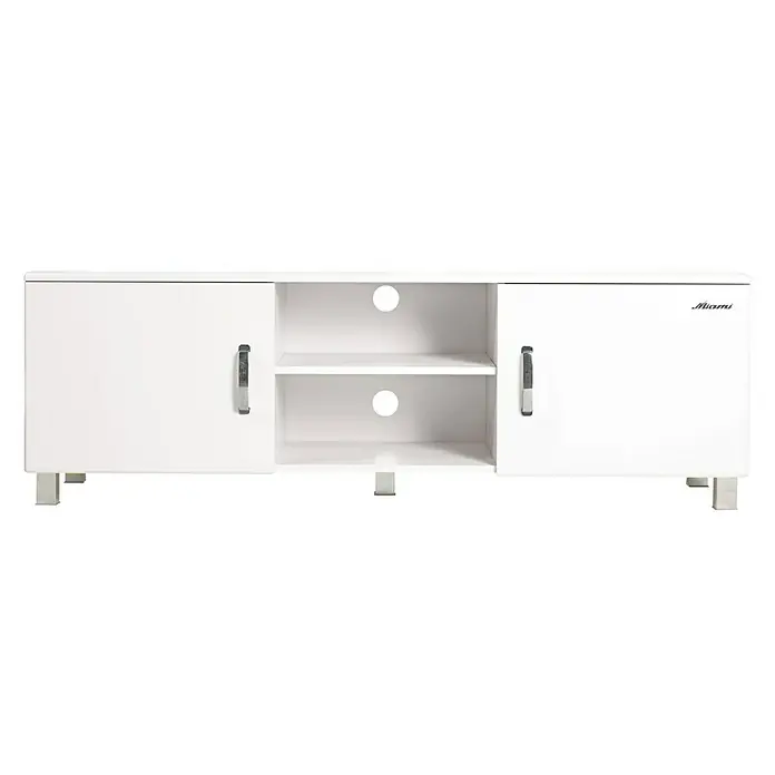 Phönix Miami Lowboard - L x B x H: 43 x 160 x 52 cm, Weiß - Vorderansicht