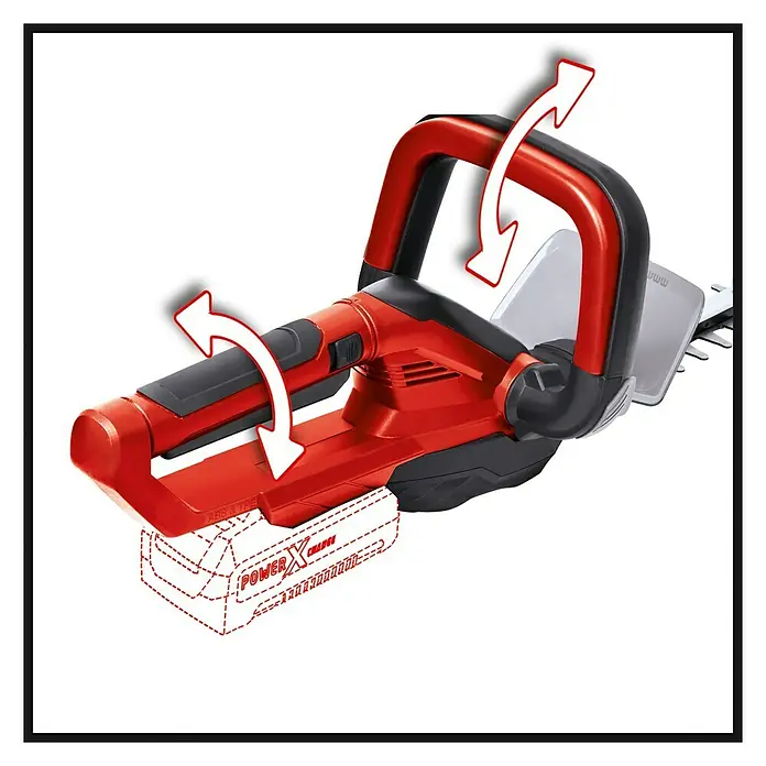 Einhell Power X-Change Akku-Heckenschere GE-CH 1855/1 Li-Solo - 18 V, Ohne Akku, Schnittlänge: 55 cm - Detailaufnahme