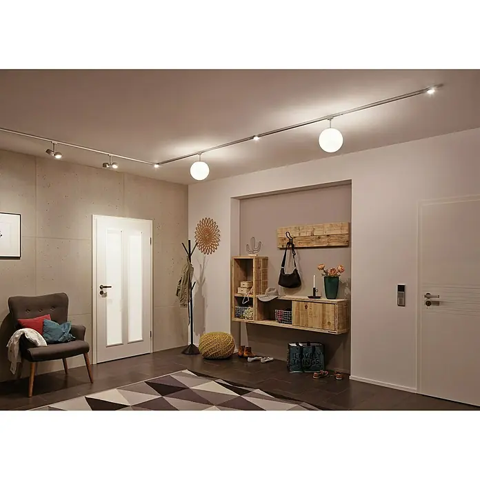 Paulmann URail Foco LED para riel Pellet - 2 x 4 W, Color de luz: Blanco cálido - Foto ambiente