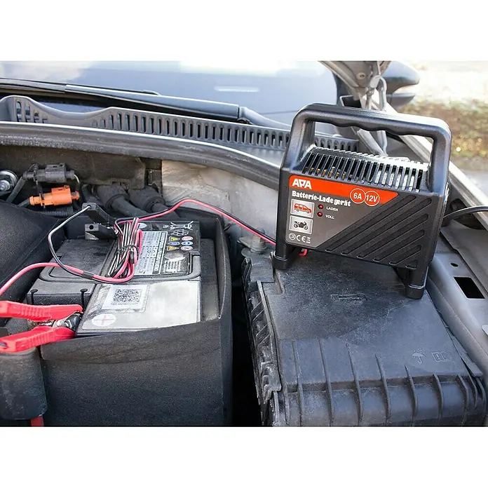APA Batterie-Ladegerät - 6 A, Geeignet für: 12 V Batterien - Anwendungsbeispiel