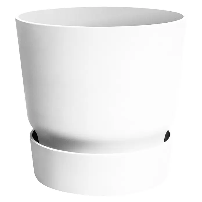 Elho Tegla za cvijeće - Vanjska dimenzija (ø x V): 30 x 27,8 cm, Plastika, Bijele boje