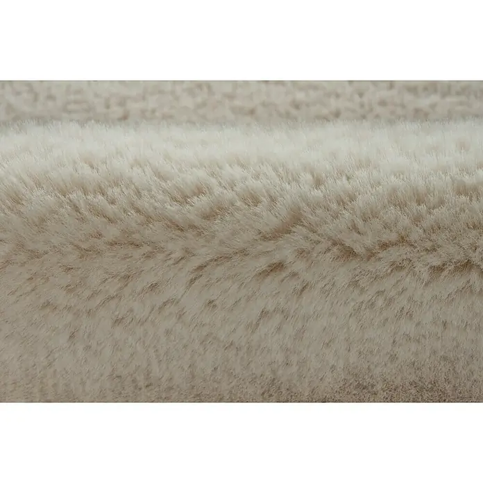 Deko-Kunstfell Cosy - Elfenbein, 90 x 60 cm, 100 % Polyester - Detailaufnahme