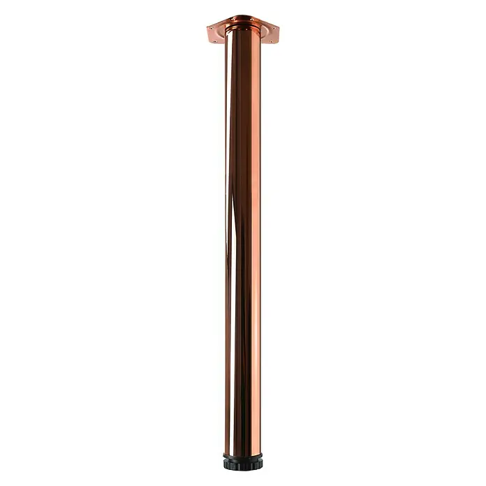 Hettich Tischbein Zela - Ø x L: 60 x 700 mm, Kupfer - Vorderansicht