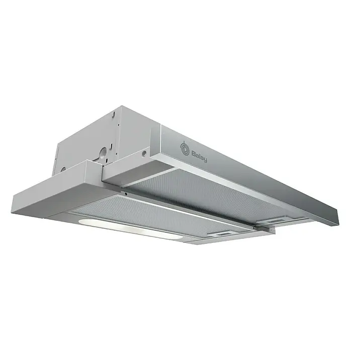 Balay Campana integrable 3BT262MX - Ancho: 59,8 cm, Potencia de aire máx.: 300 m³/h, Acero inoxidable