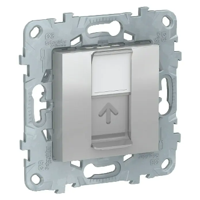 Schneider Electric New Unica Toma de red - Aluminio, Plástico, Montaje en la pared
