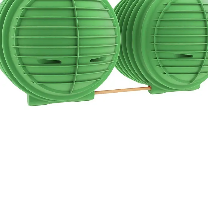 Garantia ProLine Regenwassertank Komplettpaket Columbus - 9.000 l (2 x 4.500 l), Gartenpaket, Dunkelgrün - Detailaufnahme
