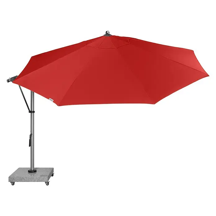 Doppler Expert Pendelschirm - Rot, 350 cm - Vorderansicht