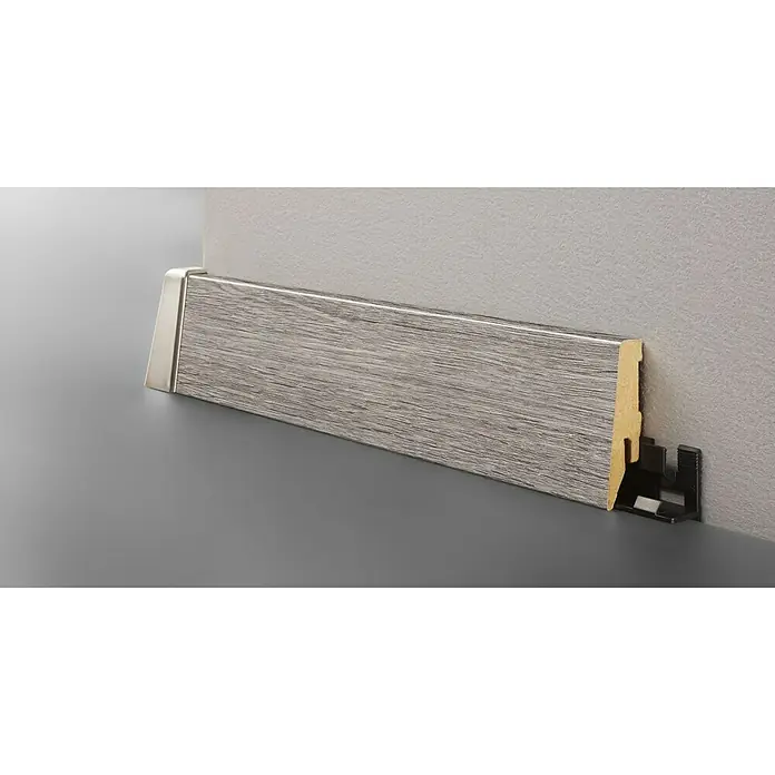LOGOCLIC Aquaprotect Podna kutna lajsna K58 Moonlight Oak - 2,6 m x 18 mm x 58 mm, Ravni oblik - Detaljan prikaz