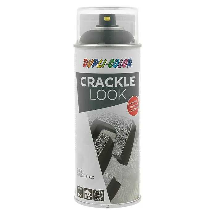Dupli-Color Spezialspray Crackle - Schwarz, Krakeliereffekt, 400 ml - Vorderansicht