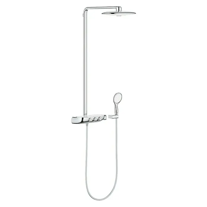 Grohe Duschsystem Rainshower SmartControl Duo 360 - Mit Thermostatarmatur, Lochabstand: 100,6 cm, Anzahl Strahlarten: 2 Stk., Moon White - Vorderansicht