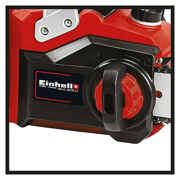 Einhell Power X-Change Akku-Kettensäge GE-LC 36/35 LI Solo - 36 V, Ohne Akku, Schwertlänge: 35 cm - Detailaufnahme