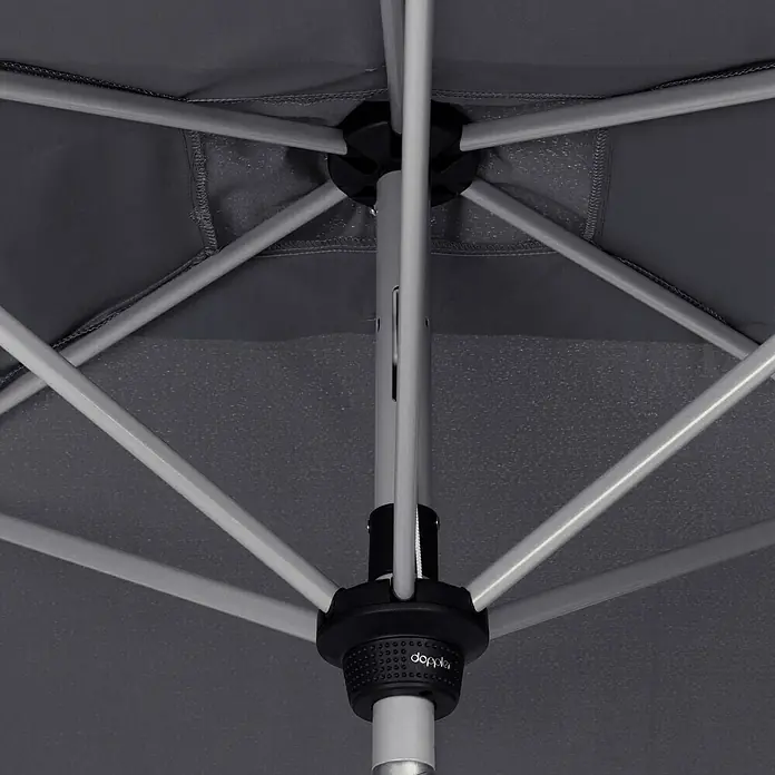 Doppler Active Sonnenschirm Auto Tilt - Anthrazit, 300 x 200 cm - Detailaufnahme