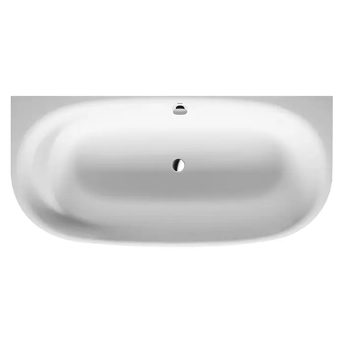 Duravit Cape Cod Badewanne - 190 x 90 cm, Vorwand, Mineralguss, Weiß - Vorderansicht