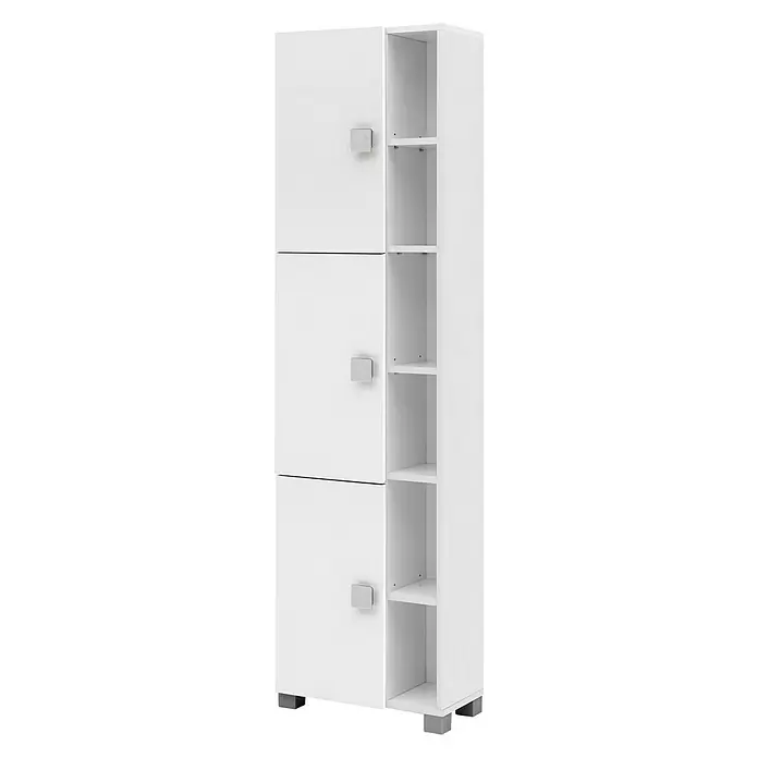 Schildmeyer Edia Hochschrank - 45 x 23 x 168 cm, Weiß - Rechte Seitenansicht