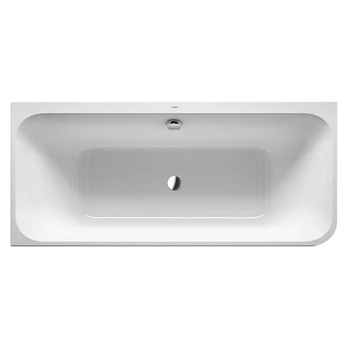 Duravit Happy D.2 Badewanne - 180 x 80 cm, Raumecke Links, Sanitäracryl, Weiß - Vorderansicht