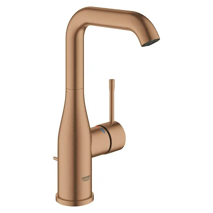 Grohe Essence New Waschtischarmatur L-Size - Mit Zugstange, Warm Sunset - Vorderansicht