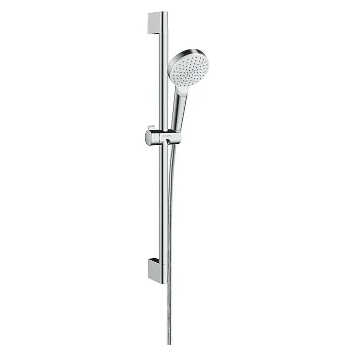 Hansgrohe Crometta Tuš garnitura 1 Jet - Razmak provrta: 62,5 cm, Krom - Pogled sprijeda
