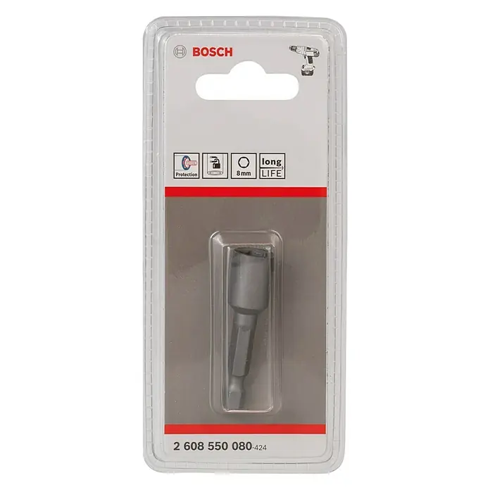 Bosch Umetak za nasadni ključ - Širina ključa: 8 mm, Prikladno za: Akumulatorski odvijač - Pogled sprijeda