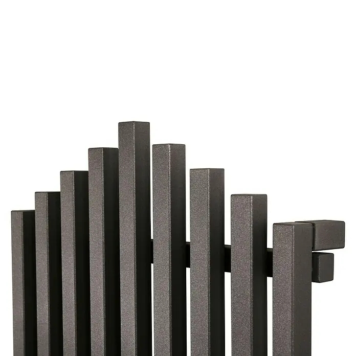 Designheizkörper Pipe - 51 x 180 cm, 1.118 W bei 75/65/20 °C, Moonstone-Grau - Detailaufnahme