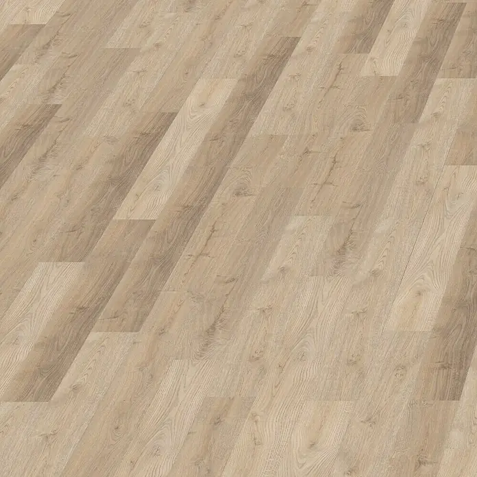 Decolife Vinylboden Eiche hell - 1.220 x 185 x 10,5 mm, Landhausdiele - Vorderansicht