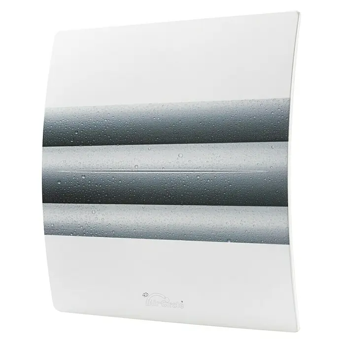 Air-Circle Designblende - Dekor: Dewdrop, Passend für: Ventilator Premium 100 - Vorderansicht