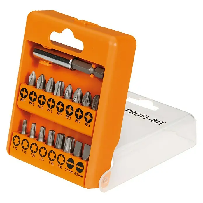 AEG Powertools Bit-Set Profi - 17 -tlg. - Vorderansicht