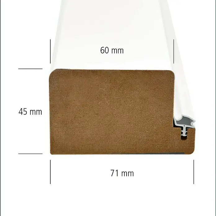 Kilsgaard Blockzarge - 860 x 1.985 mm, DIN Anschlag: Links/Rechts, Weiß