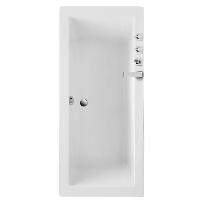 Ottofond Badewanne Atlas - 190 x 90 cm, Sanitäracryl, Weiß - Ansicht von oben
