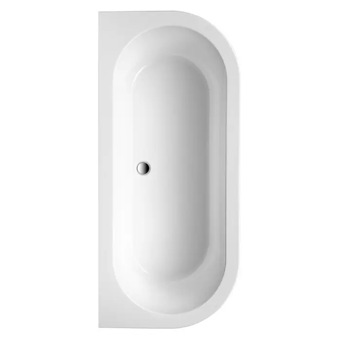 Ottofond Freistehende Badewanne Siesta - 165 x 75 cm, Sanitäracryl, Weiß - Ansicht von oben
