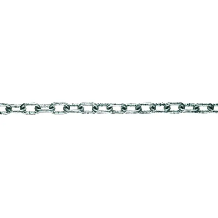 Stabilit Rundstahlkette Meterware - 3 mm, Stahl, Feuerverzinkt, A-Form - Vorderansicht