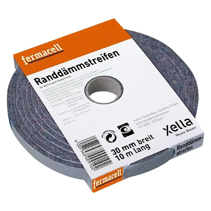 Fermacell Randdämmstreifen MW - 10 m x 30 mm x 8 mm, Geeignet für: Trockenestrich