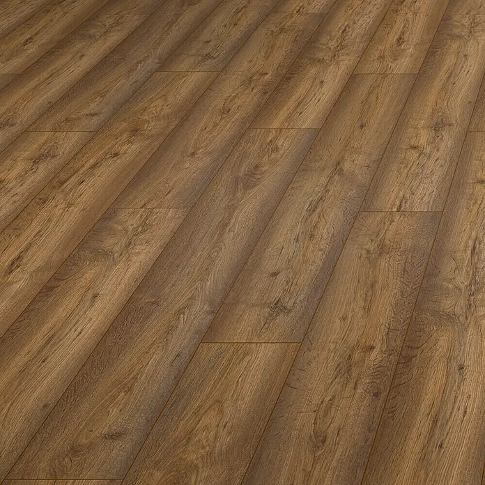 LOGOCLIC Vinto Laminat Eiche Bergamo - 1.285 x 192 x 8 mm, Rustikalni pod - Detaljan prikaz
