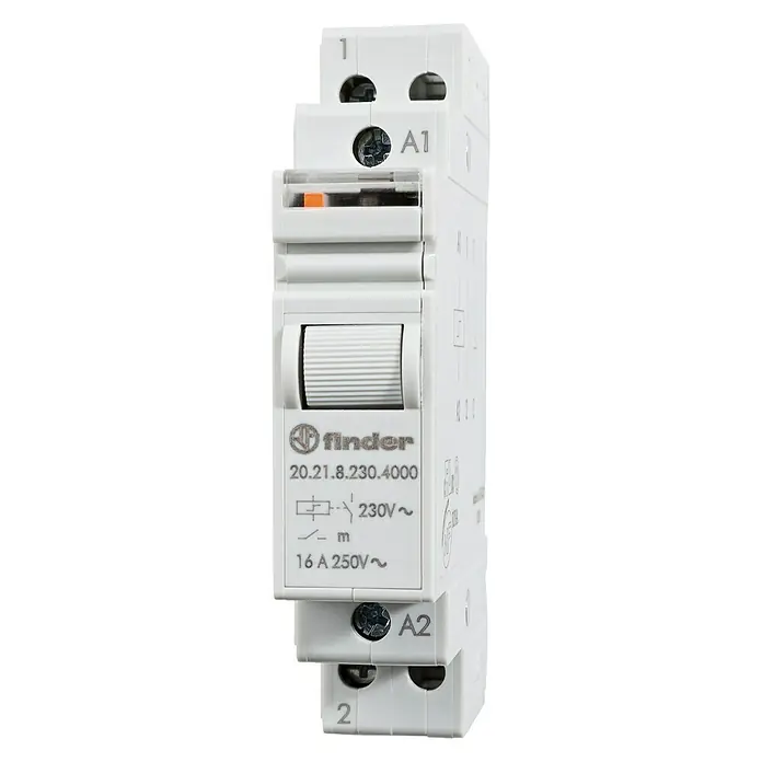Finder Stromstoßschalter - Verteilereinbau, 1 Schließer, 250 V, 16 A