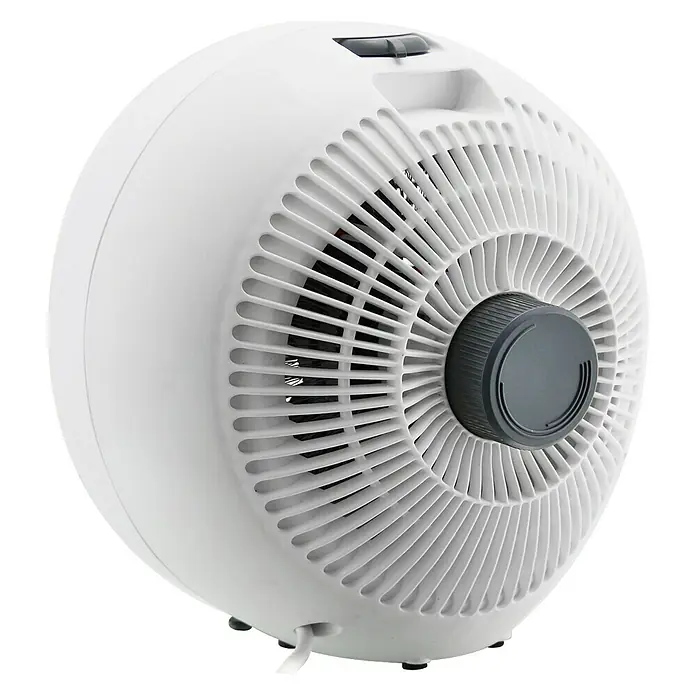 Voltomat HEATING Heizlüfter Globe - 2.000 W, Grau, 16,8 x 25 x 25 cm - Rückansicht