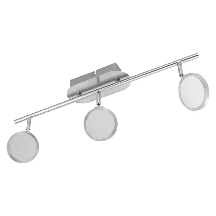 Tween Light Regleta LED - 9,9 W, L x An x Al: 565 x 90 x 190 mm, Níquel mate, Blanco cálido, 3 ud. - Vista ascendente