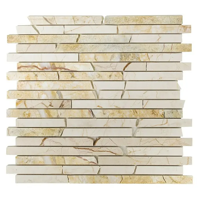 Mosaikfliese Golden Cream MOS BRICK 2807 - 30,5 x 32,2 cm, Cream, Matt - Ansicht von oben