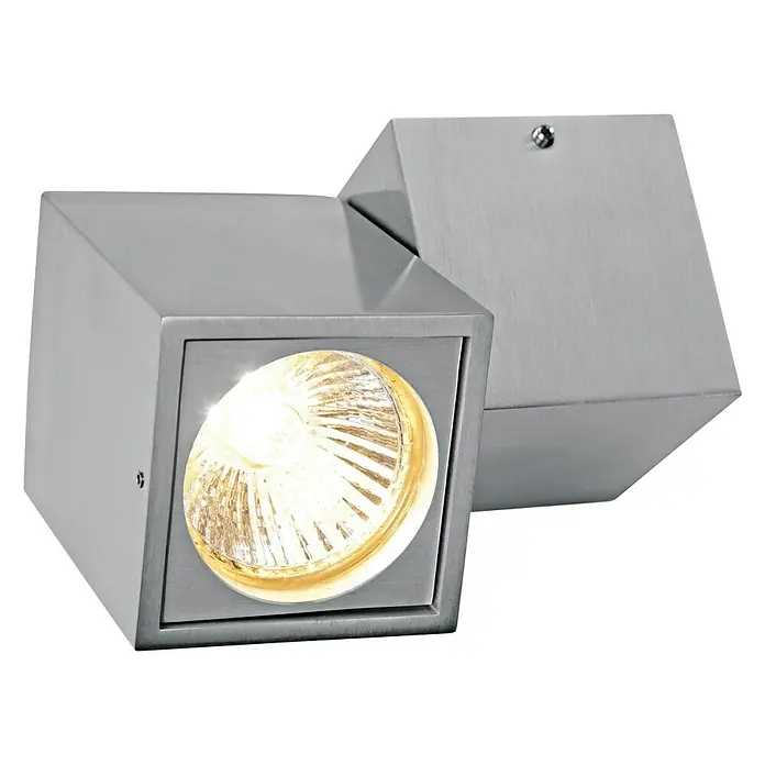 Voltolux Alu-Design Plafón para pared y techo Severo - 50 W, L x An x Al: 6 x 12 x 9,5 cm, Aluminio, GU10